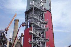 SILOS DLA HUTY ARCELLOR MITTAL POLAND, DĄBROWA GÓRNICZA, POLSKA